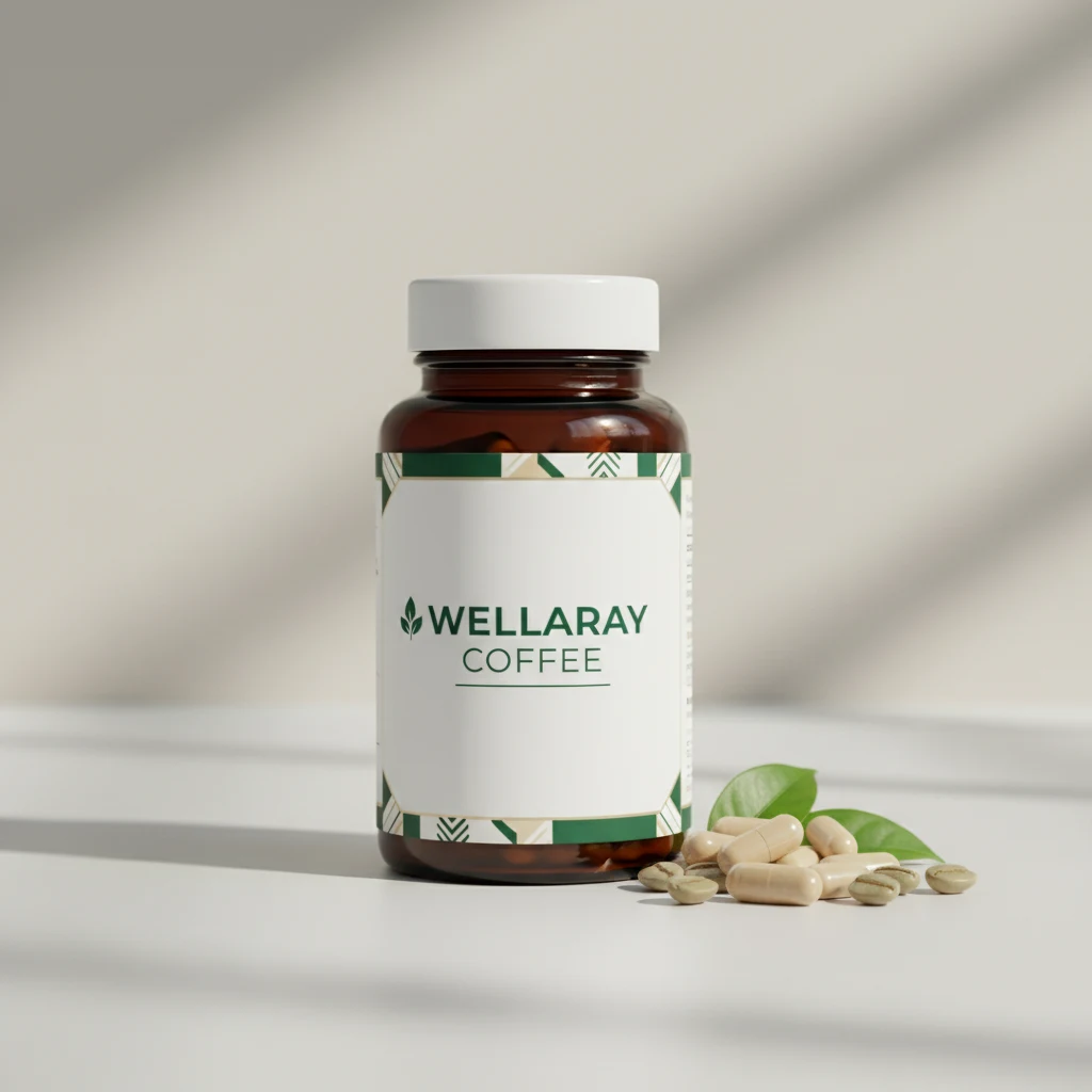 Wellaray Coffee food supplement box - 20 sachets, plant extracts